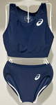 [Athlete Original Color] Women's Athletics Bra Top and Shorts (Navy)