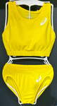 [Athlete Original Color] Women's Athletics Bra Top and Shorts (Bright Yellow)