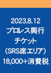 2023.8.12 プロレス興行 チケット(SRS席)