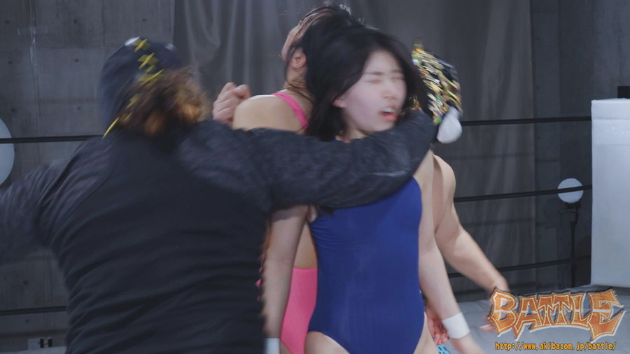 激闘スペシャルMIX男女混合タッグマッチ　楠木花菜&皆月ひかるVS男子レスラー組