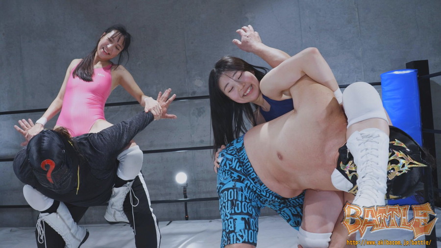 激闘スペシャルMIX男女混合タッグマッチ　楠木花菜&皆月ひかるVS男子レスラー組