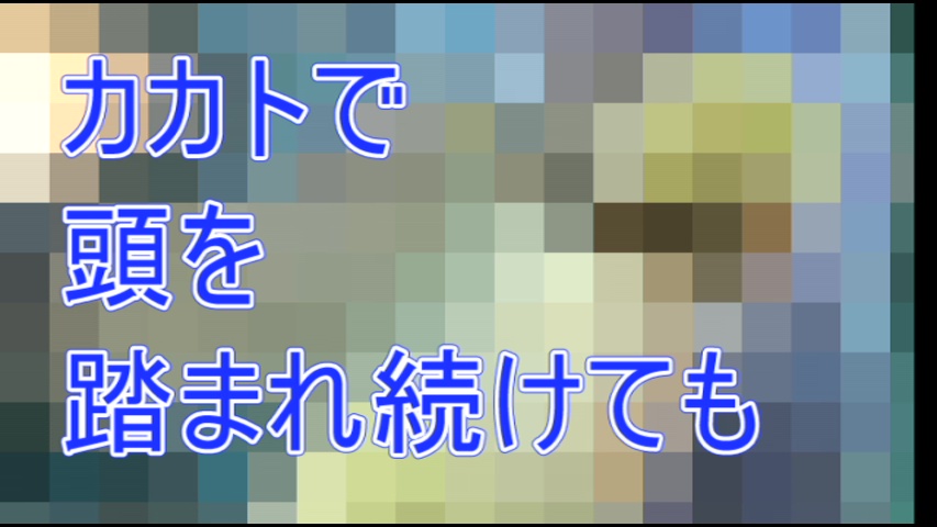 女性が生足でイモリを踏む!